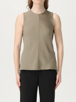 Top smanicato Ami Paris in misto viscosa