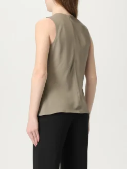 Top smanicato Ami Paris in misto viscosa