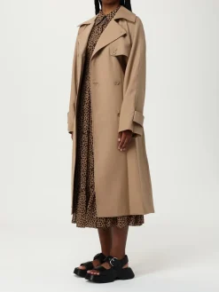 Trench a doppiopetto in misto lana Michael Kors