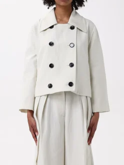 Trench doppiopetto Liviana Conti in lino e viscosa