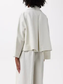 Trench doppiopetto Liviana Conti in lino e viscosa