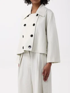 Trench doppiopetto Liviana Conti in lino e viscosa