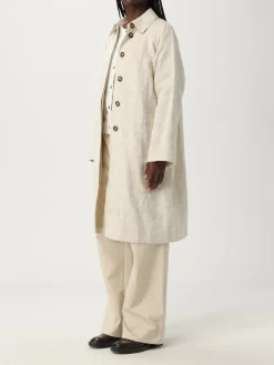 Trench jacquard damascato in lino e cotone Peuterey