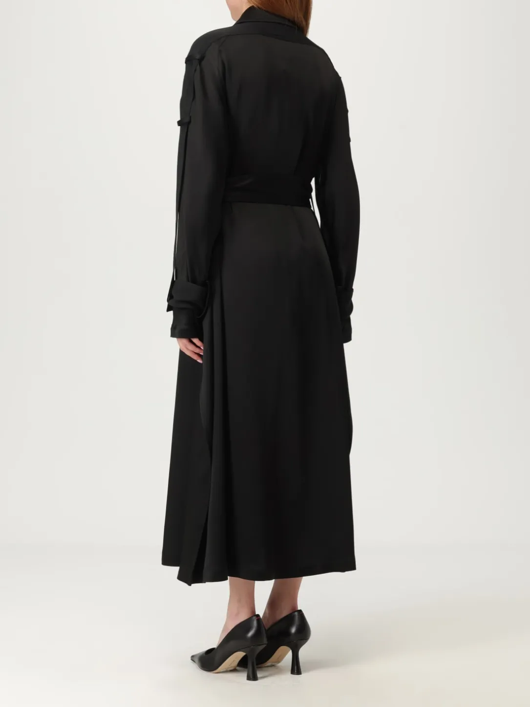 Trench lungo in misto viscosa Victoria Victoria Beckham