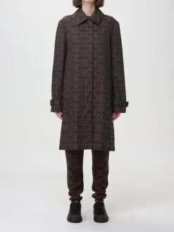 Trench Moschino Couture in nylon con logo