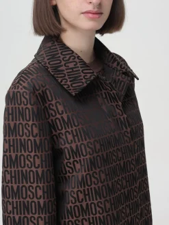 Trench Moschino Couture in nylon con logo