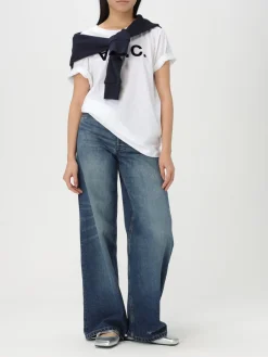 T-shirt A.P.C. in cotone con logo