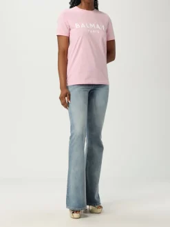 T-shirt Balmain in cotone con logo