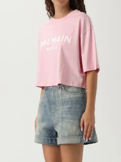 T-shirt Balmain in cotone con logo