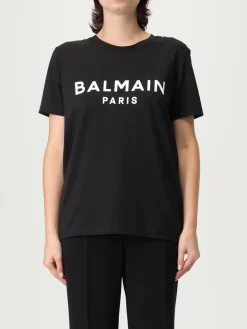 T-shirt Balmain in cotone con logo