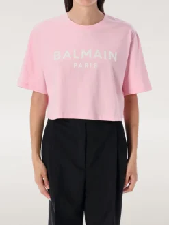 T-shirt Balmain in cotone con logo