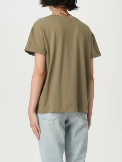 T-shirt basic in cotone con mini logo Liu Jo