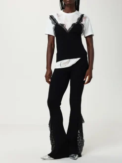 T-shirt Blumarine in cotone stretch con stampa logo