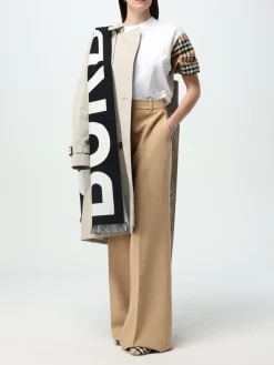 T-shirt Burberry in cotone con stampa Vintage Check