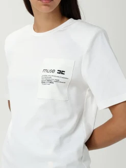 T-shirt con mini logo Elisabetta Franchi