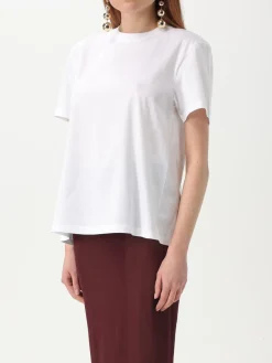 T-shirt con spacco posteriore Rabanne