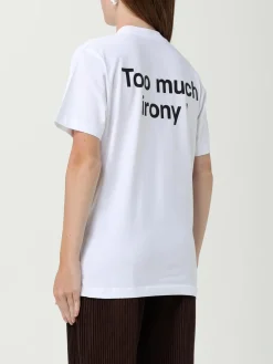 T-shirt con stampa slogan Moschino Couture