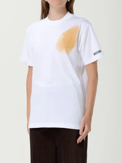 T-shirt con stampa slogan Moschino Couture