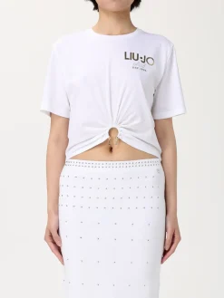T-shirt crop con logo Liu Jo