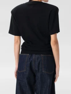 T-shirt crop in cotone annodata Magda Butrym