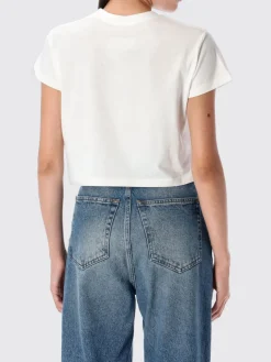 T-shirt crop in cotone Mm6 Maison Margiela