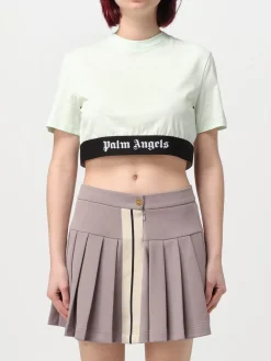 T-shirt crop Palm Angels