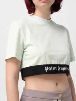 T-shirt crop Palm Angels