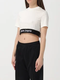 T-shirt crop Palm Angels
