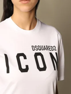 T-shirt Dsquared2 in cotone con logo Icon
