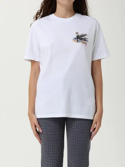 T-shirt Etro in cotone con Etro Cube ricamato