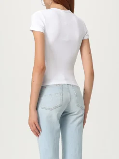 T-shirt in cotone a coste Oval D Diesel