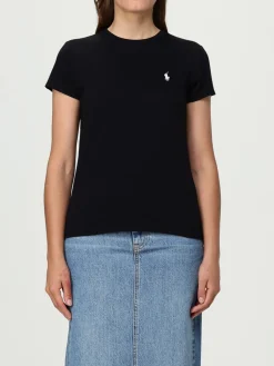 T-shirt in cotone con logo ricamato Polo Ralph Lauren