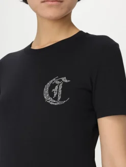 T-shirt in cotone con logo Just Cavalli