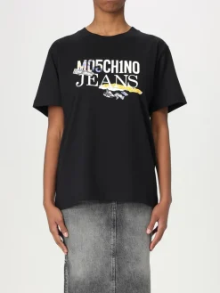 T-shirt in cotone con logo Moschino Jeans