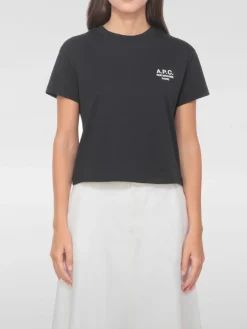 T-shirt in cotone con logo A.P.C.