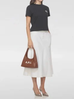 T-shirt in cotone con logo A.P.C.