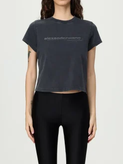 T-shirt in cotone con logo Alexander Wang