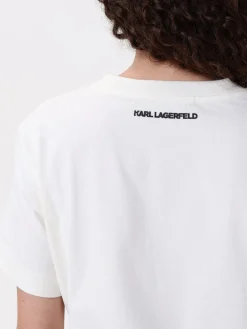 T-shirt in cotone con logo Karl Karl Lagerfeld