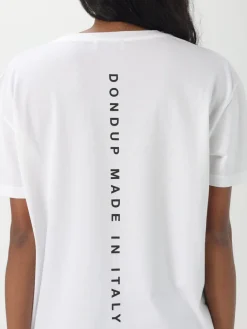 T-shirt in cotone con logo Dondup