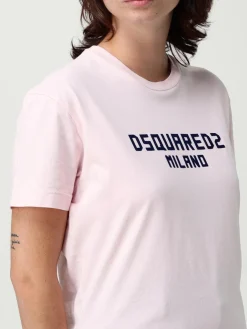 T-shirt in cotone con logo Dsquared2