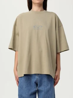 T-shirt in cotone con logo Vetements