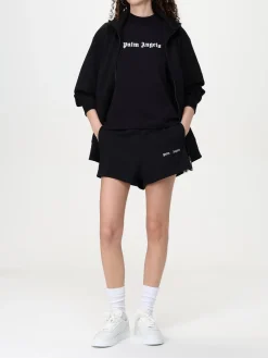 T-shirt in cotone con logo Palm Angels