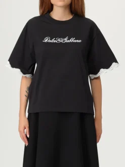 T-shirt in cotone con logo Dolce & Gabbana