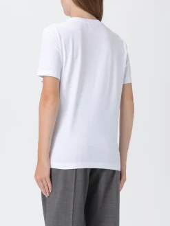 T-shirt in cotone con logo MSGM