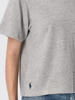 T-shirt in cotone con logo ricamato Polo Ralph Lauren