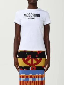 T-shirt in cotone con logo Moschino Jeans