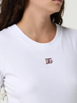 T-shirt in cotone con logo DG Dolce & Gabbana
