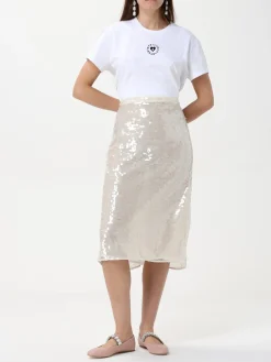 T-shirt in cotone con logo Stella McCartney