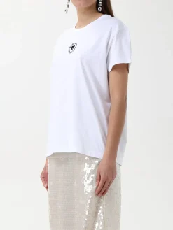 T-shirt in cotone con logo Stella McCartney