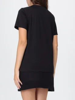 T-shirt in cotone con logo MSGM